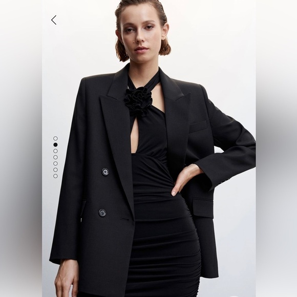 Mango black blazer